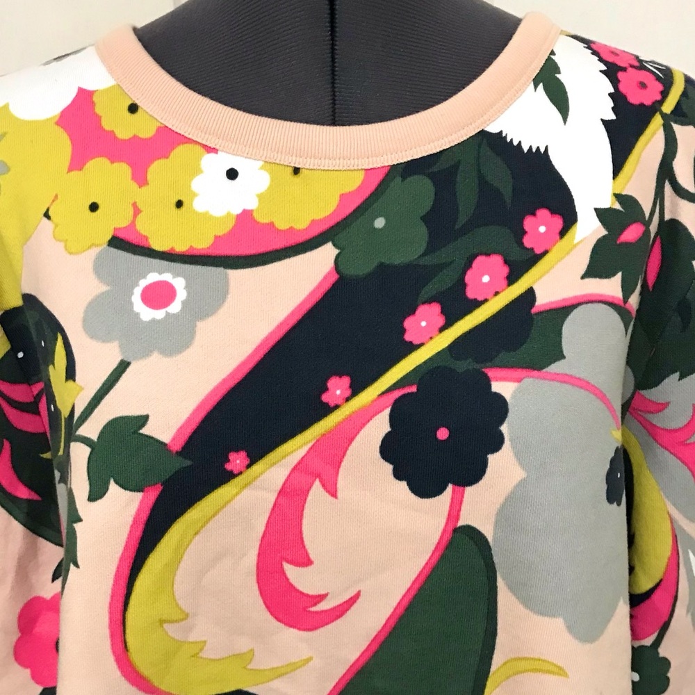NWT Talbots Vibrant Paisley Crewneck - Picture 9 of 16